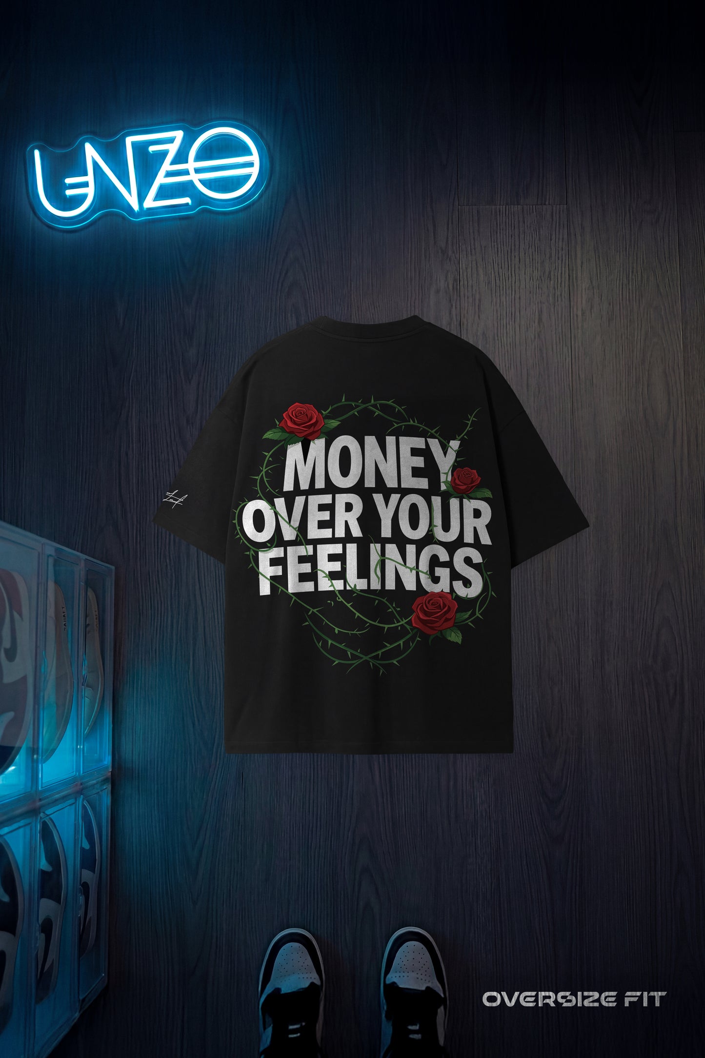 BLACK (MONEY) OVERSIZE TEE