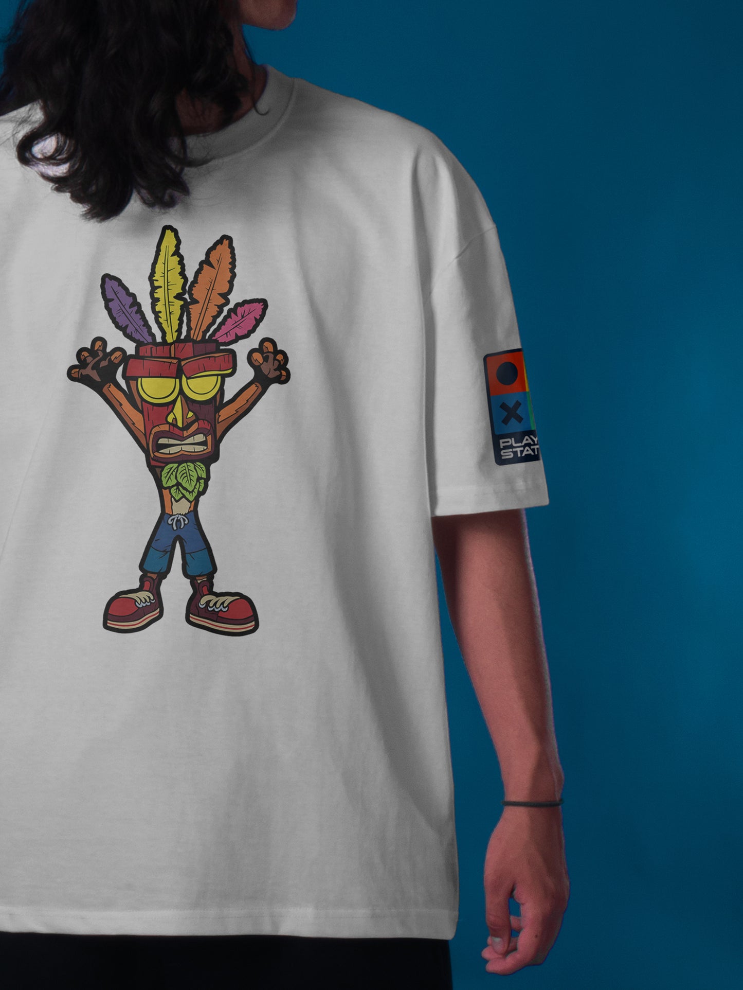 WHITE (Crash Game) OVERSIZE TEE