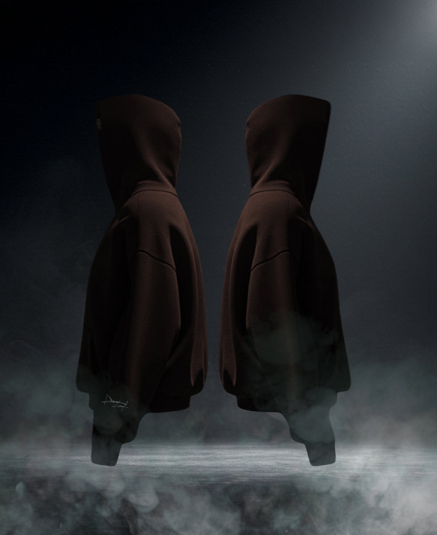 OVERSIZE MULTI FIT UNZO HOODIE {BROWN}