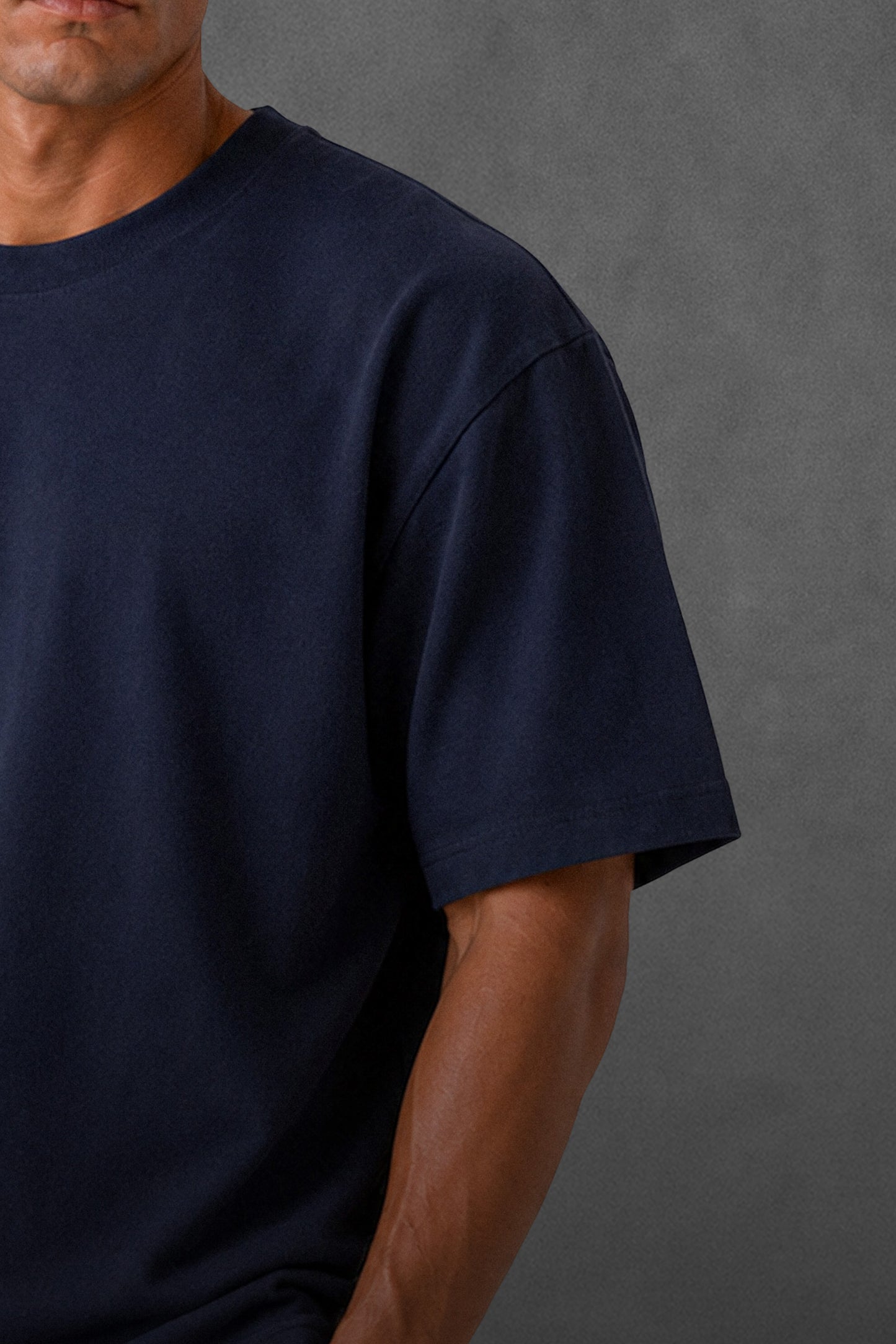 -BOXY FIT-NAVY BLUE (UNZO) OVERSIZE TEE
