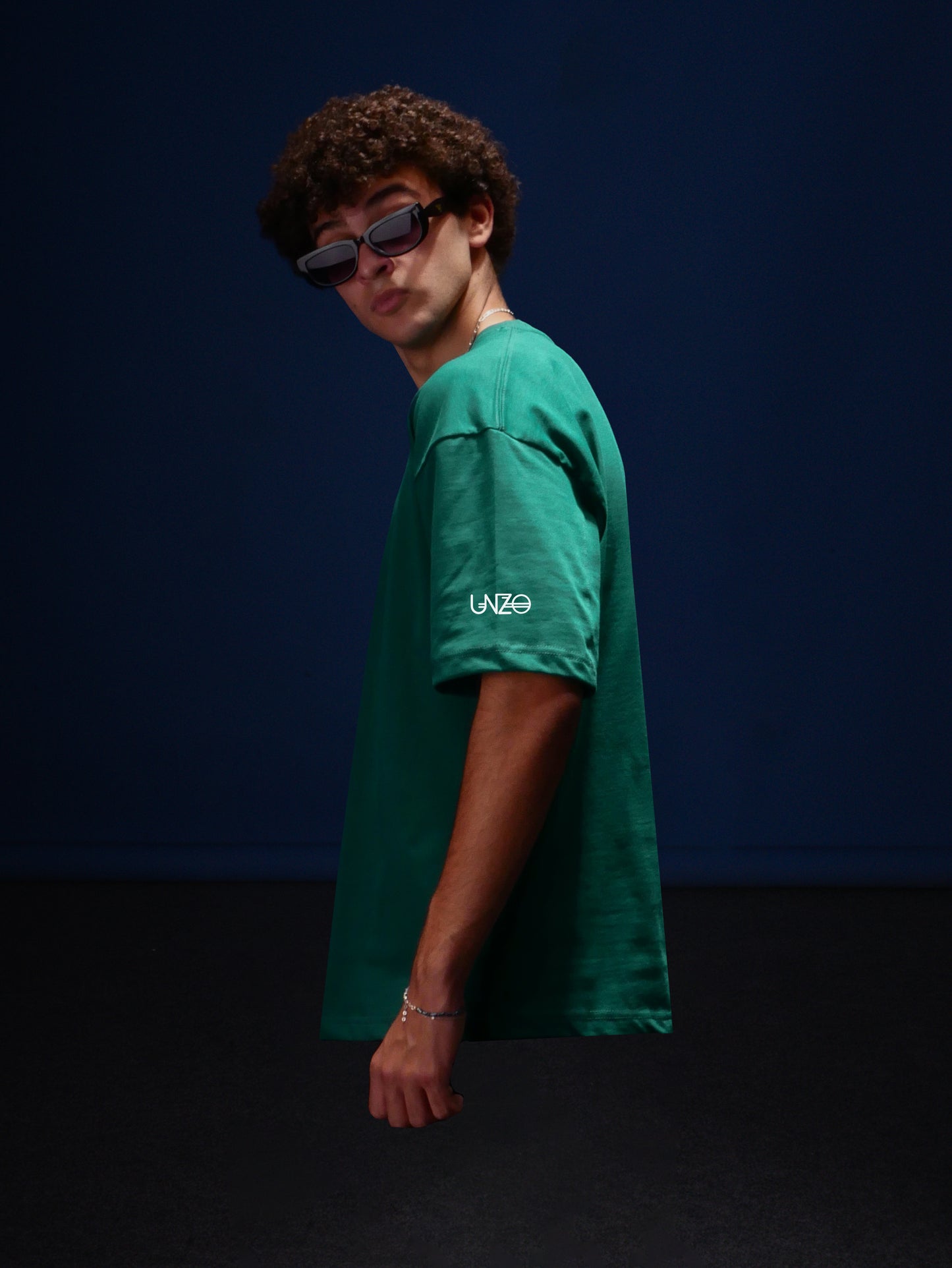 DARKE GREEEN OVERSIZE TEE