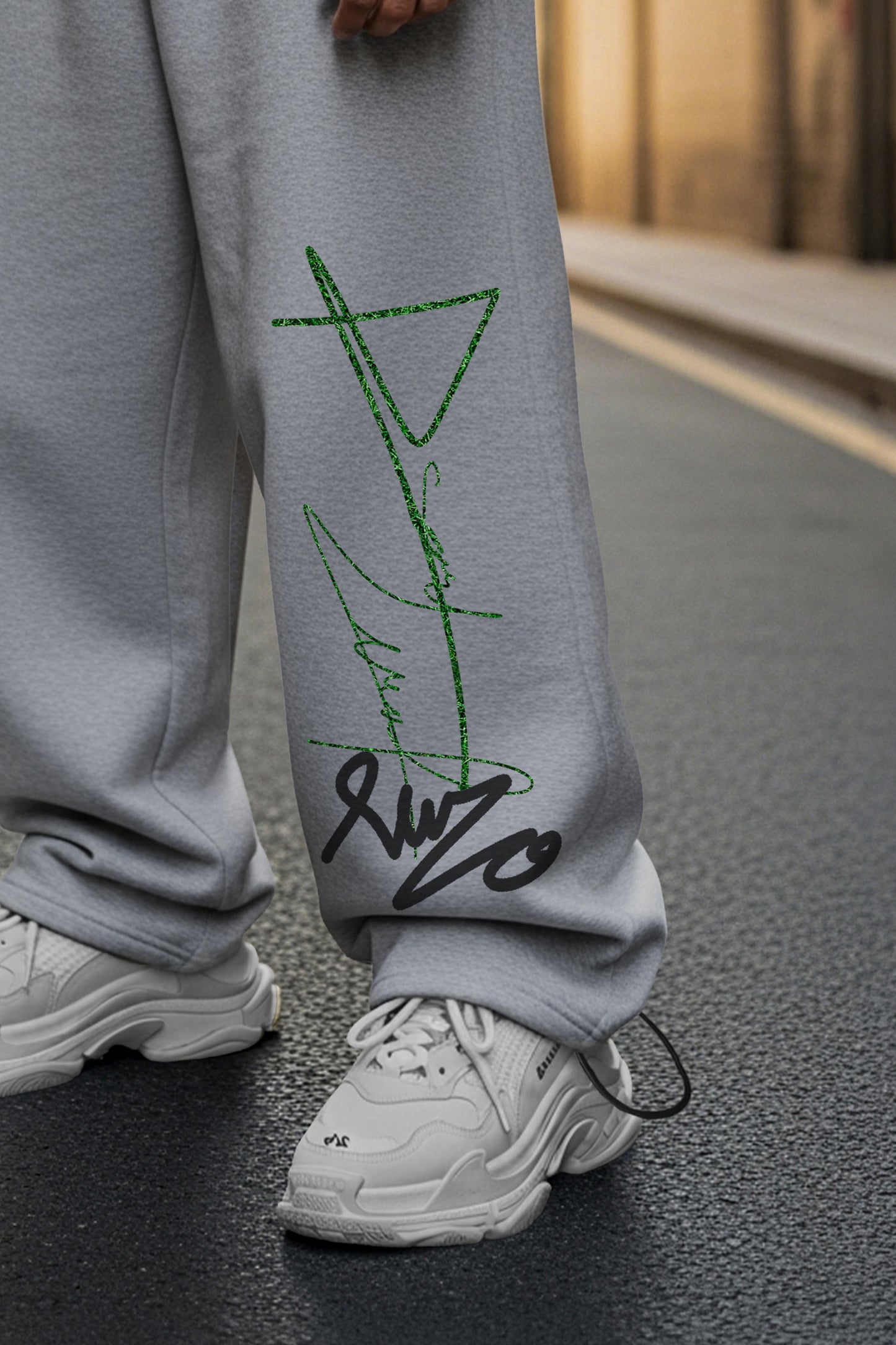 (MULTI FIT) LITE GREY (SIGN 2) OVERSIZE WINTER SWEATPANT