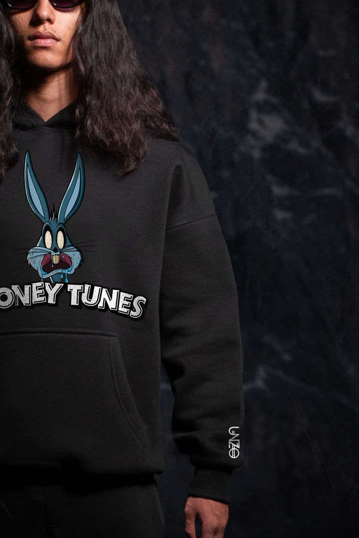 (BUGS BUNNY) هوديي كبير الحجم - أسود
