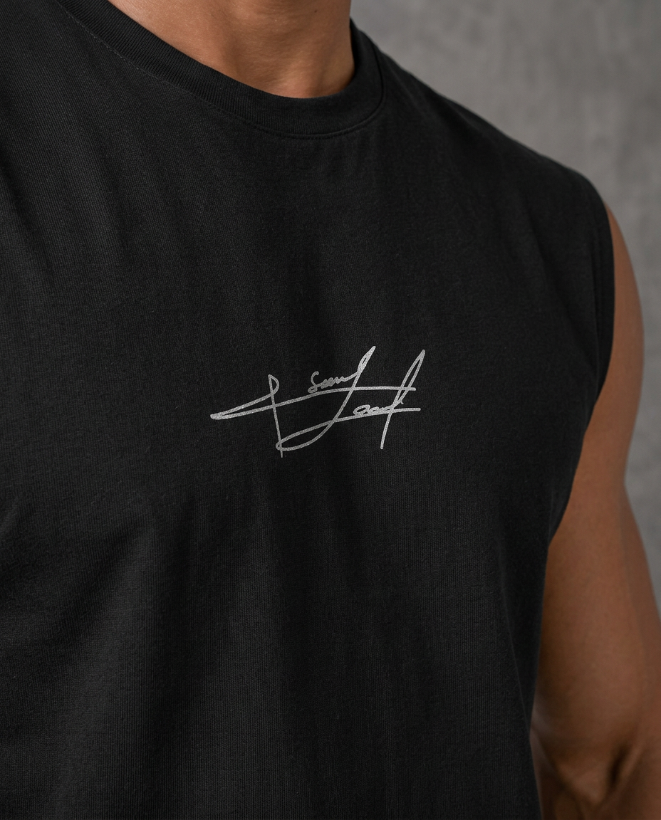 BLACK OVERSIZE (SHOULDER CUT) ( SIGN)