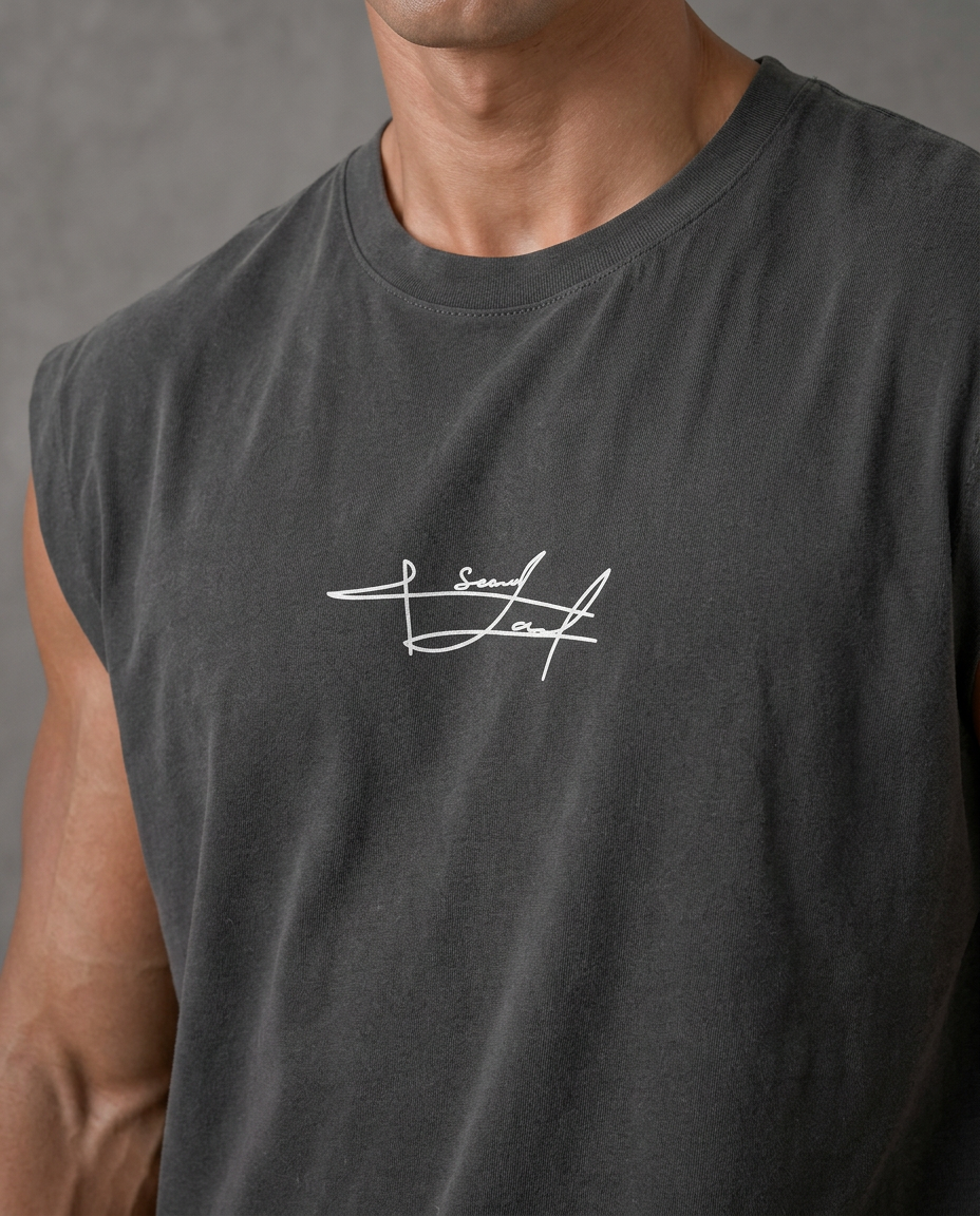 GREY OVERSIZE (SHOULDER CUT) ( SIGN)