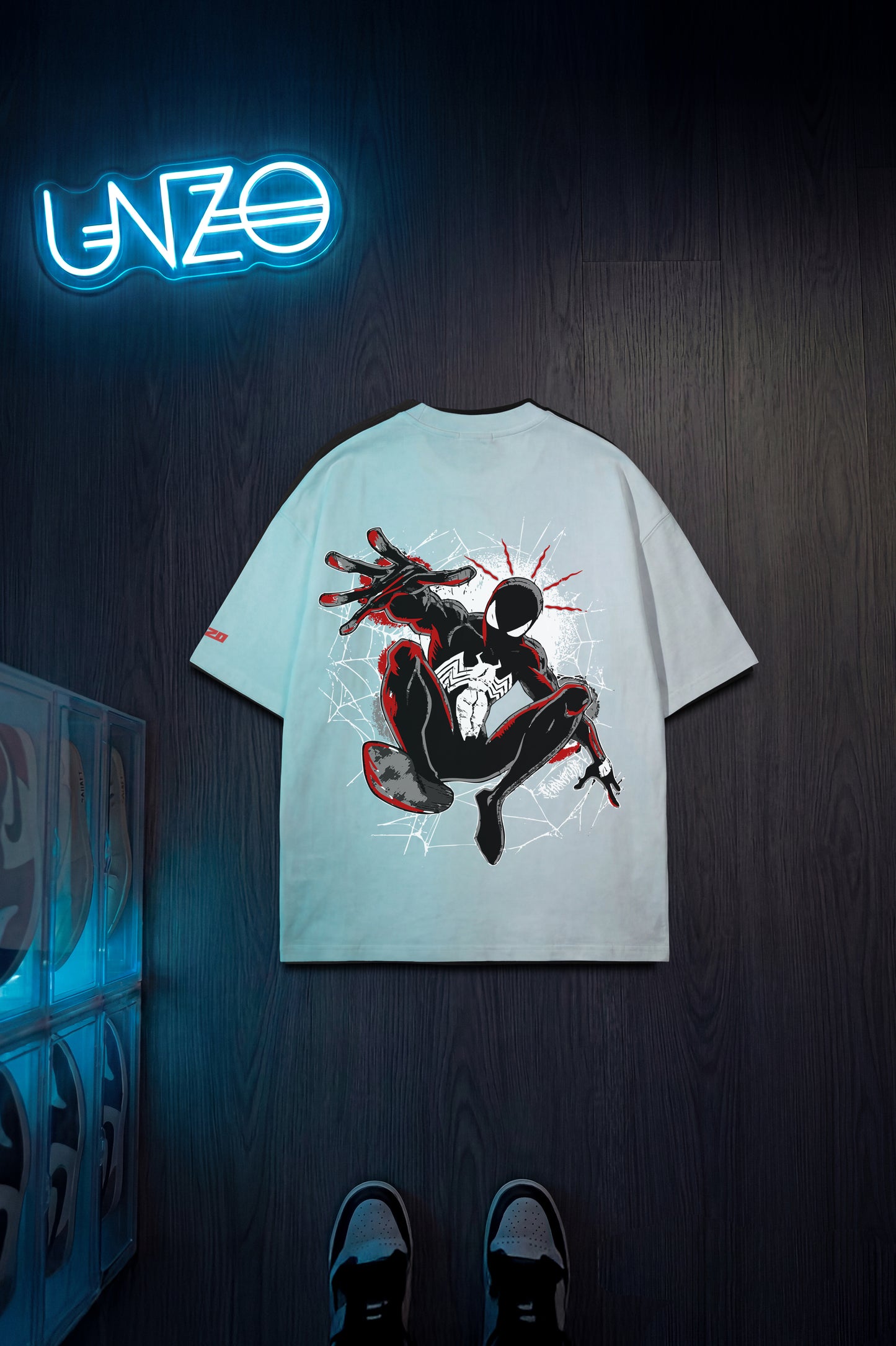 WHITE (SPIDER MAN) OVERSIZE TEE