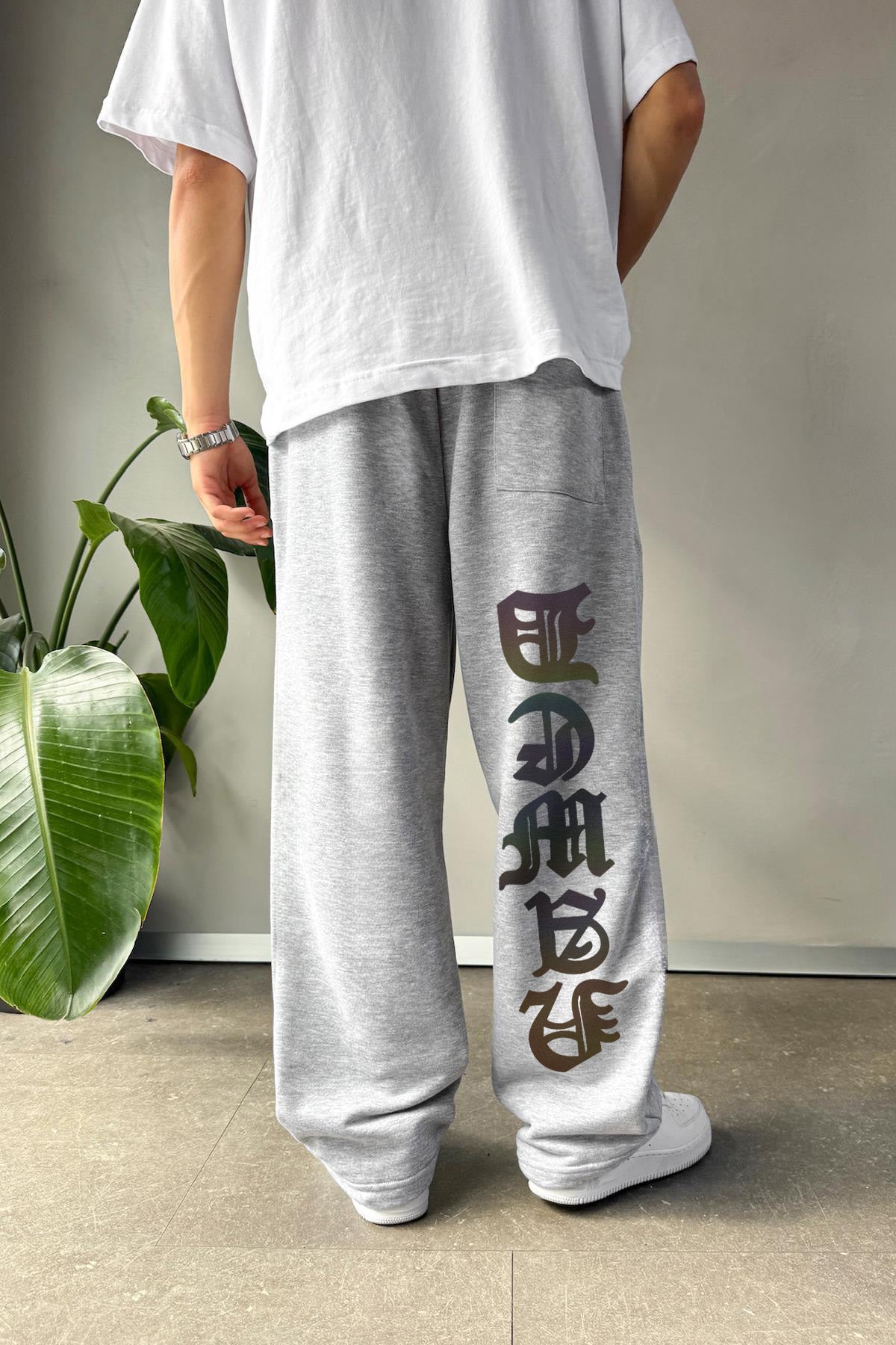 LITE GREY (LATN) OVERSIZE (REFLICTIVE) SWEATPANT (MULTI FIT)