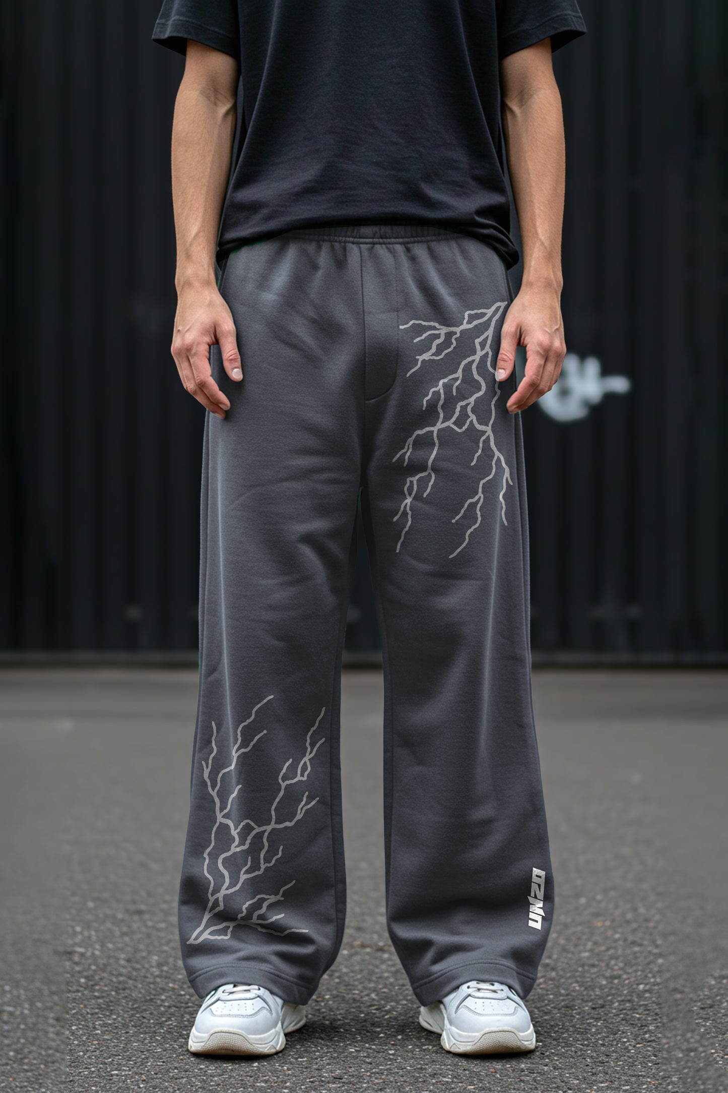 DARKE GREY THANDER 2 (REFLICTIVE) OVERSIZE SWEATPANT (MULTI FIT)