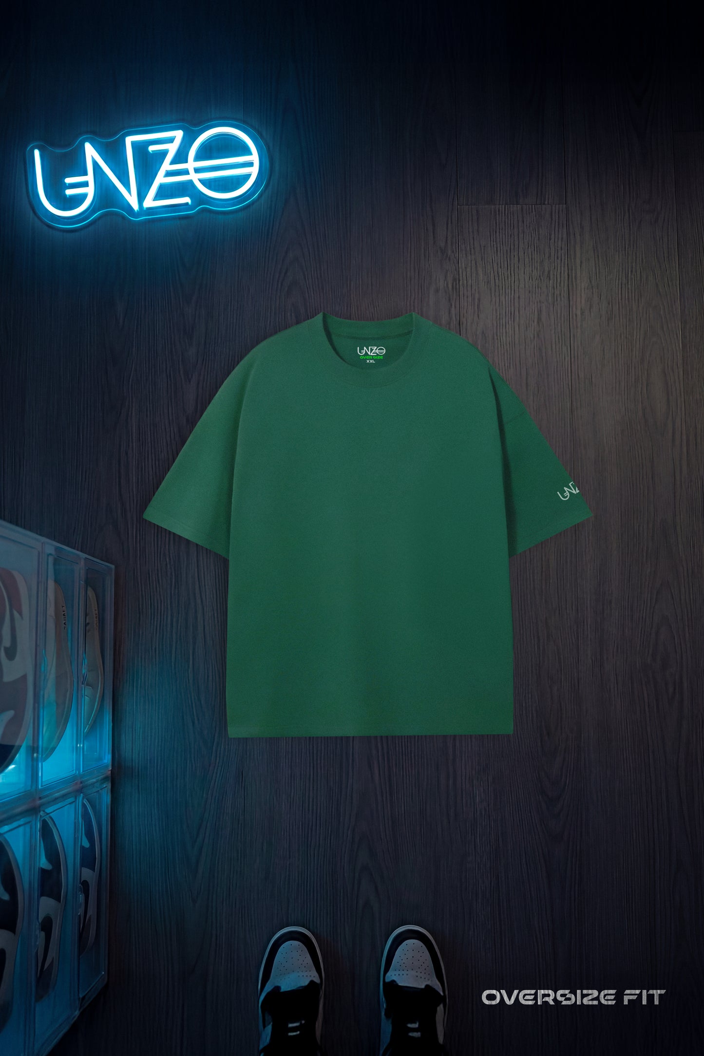 DARKE GREEEN OVERSIZE TEE