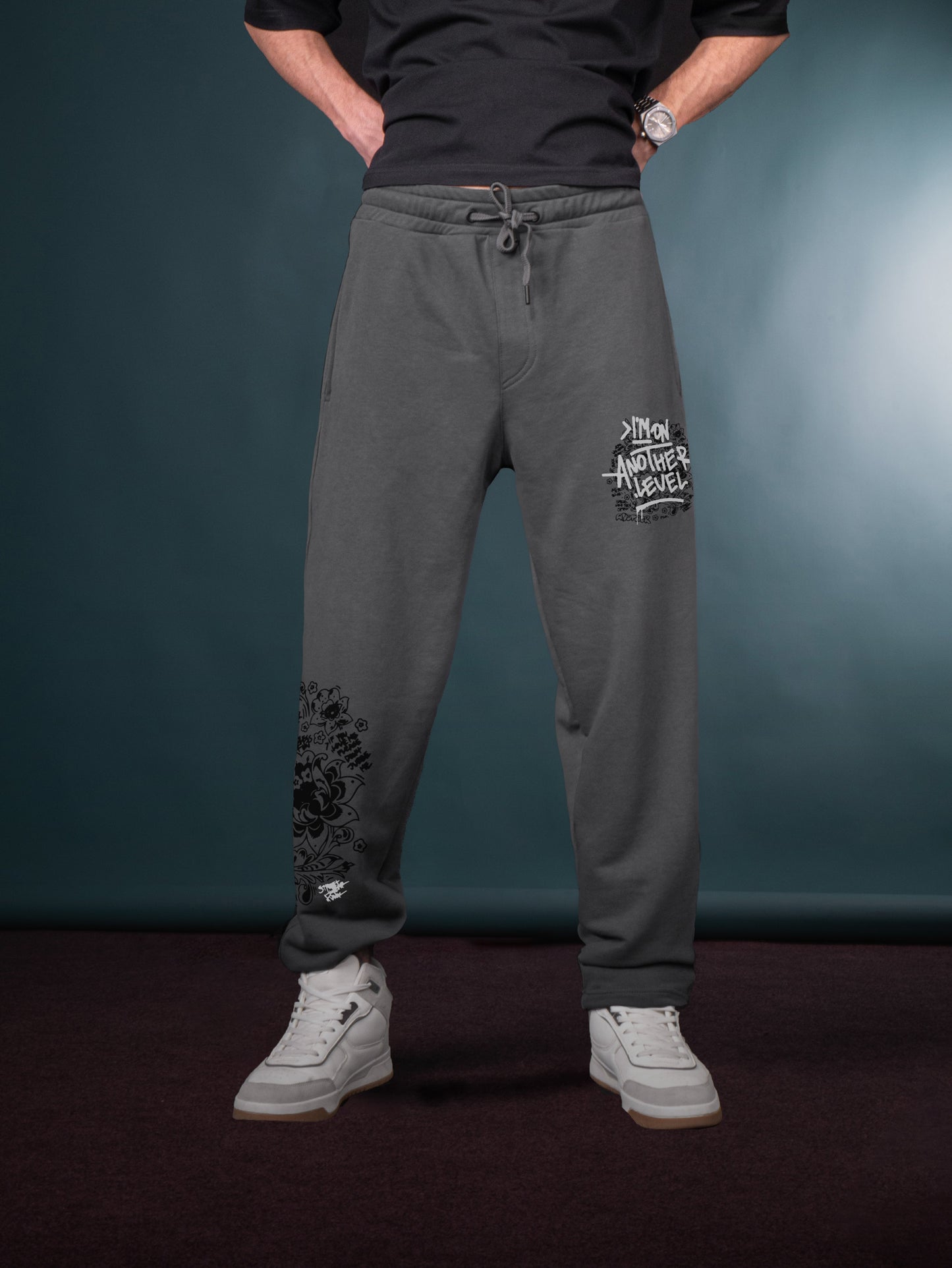 DARKE GREY (MULTI FIT) OVERSIZE SWEATPANT (ANOTHER LEVEL)