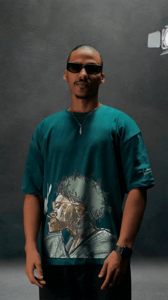 PRINTED OVERSIZE TEE