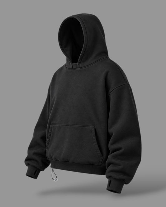OVERSIZE MULTI FIT UNZO HOODIE {BLACK}
