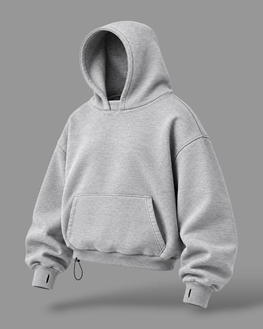 OVERSIZE MULTI FIT UNZO HOODIE {LIGHT GREY}