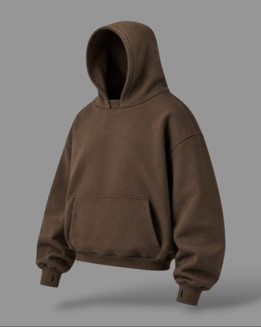 OVERSIZE MULTI FIT UNZO HOODIE {BROWN}