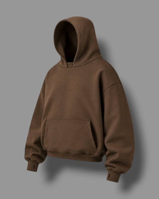 OVERSIZE MULTI FIT UNZO HOODIE {BROWN}