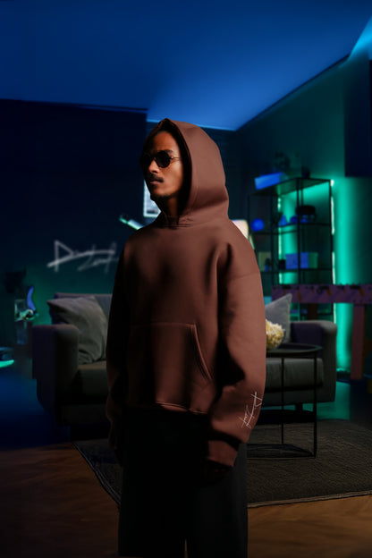OVERSIZE MULTI FIT UNZO HOODIE {BROWN}