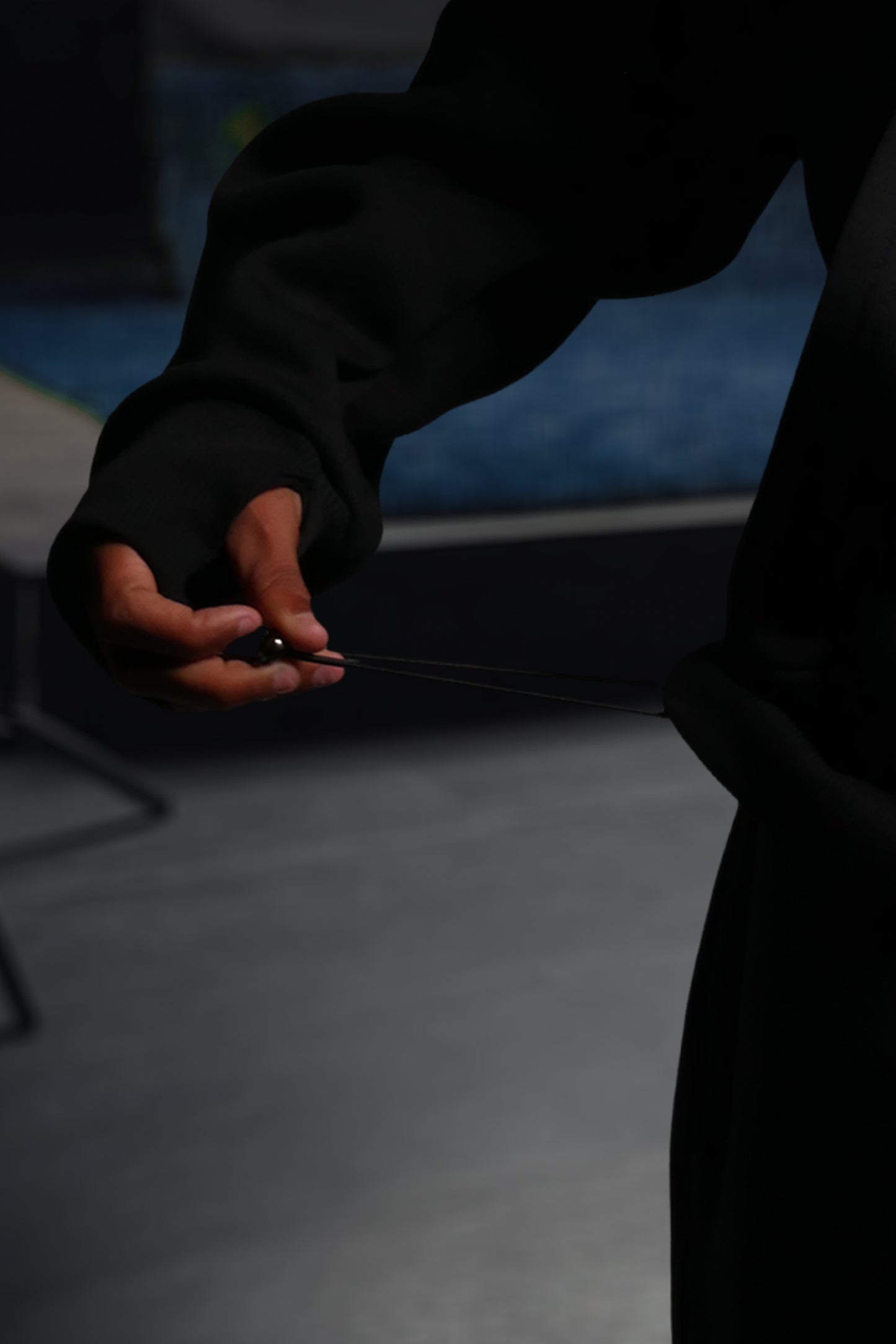 OVERSIZE ZIP UP MULTI FIT UNZO HOODIE {BLACK}