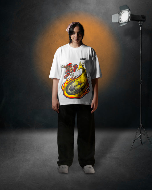 WHITE (SUPER MARIO) OVERSIZE TEE