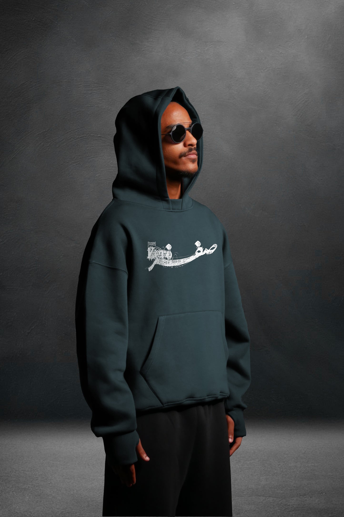 MULTI FIT OVERSIZE [ZERO ] HOODIE {DARK GREY}