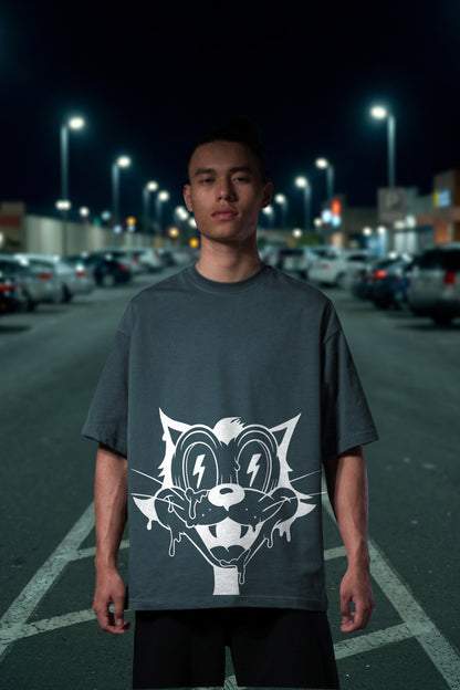 DARKE GREY (TROUBLE MAKER) OVERSIZE TEE