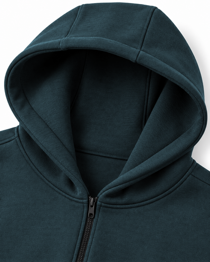 OVERSIZE ZIP UP MULTI FIT UNZO HOODIE {DARKE GREY}