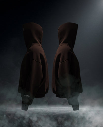 OVERSIZE MULTI FIT UNZO HOODIE {BROWN}