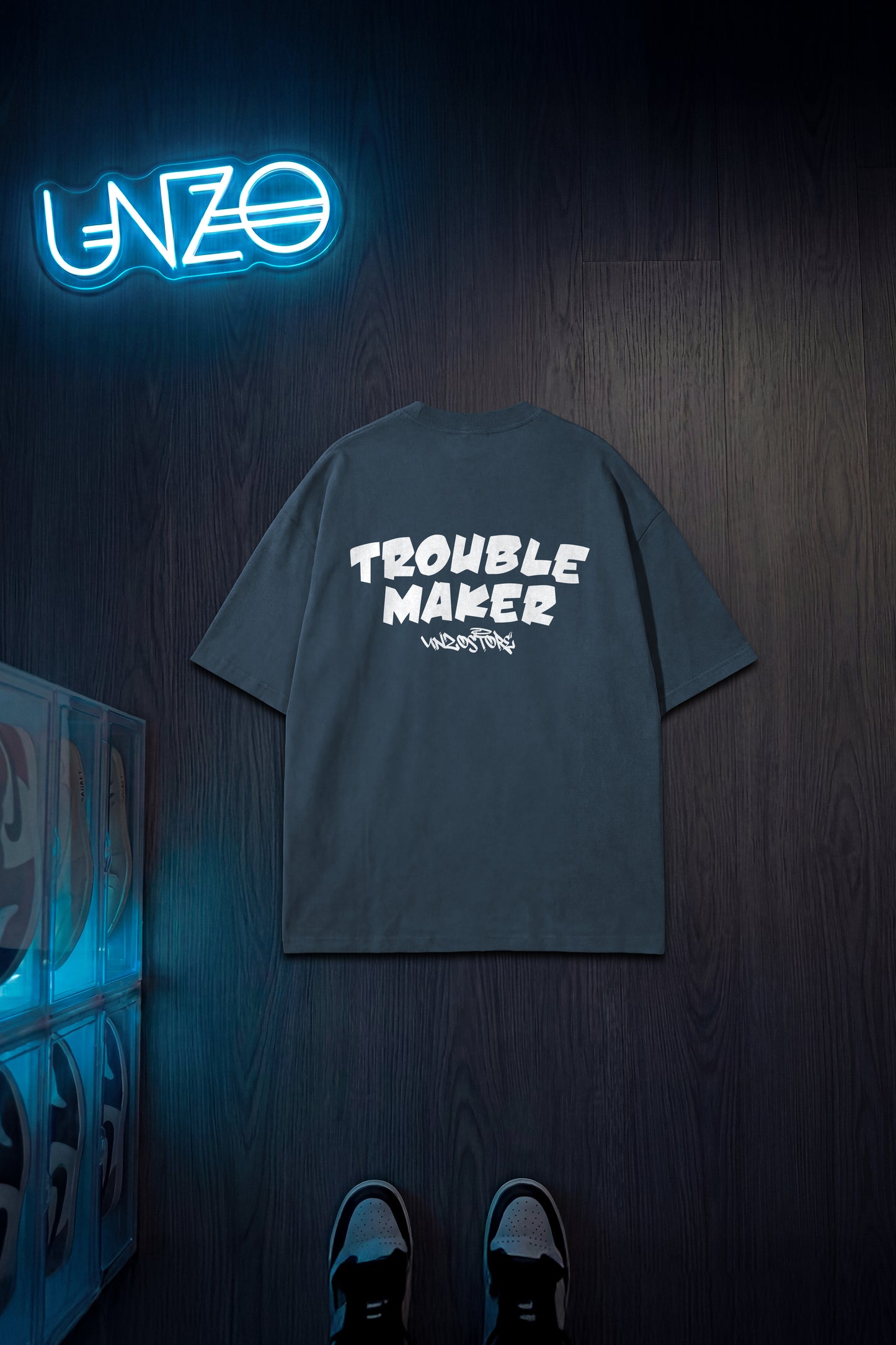 DARKE GREY (TROUBLE MAKER) OVERSIZE TEE
