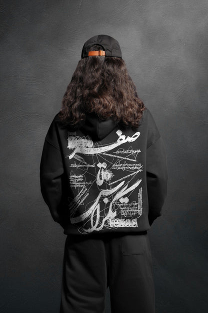 MULTI FIT OVERSIZE [ZERO ] HOODIE {BLACK}