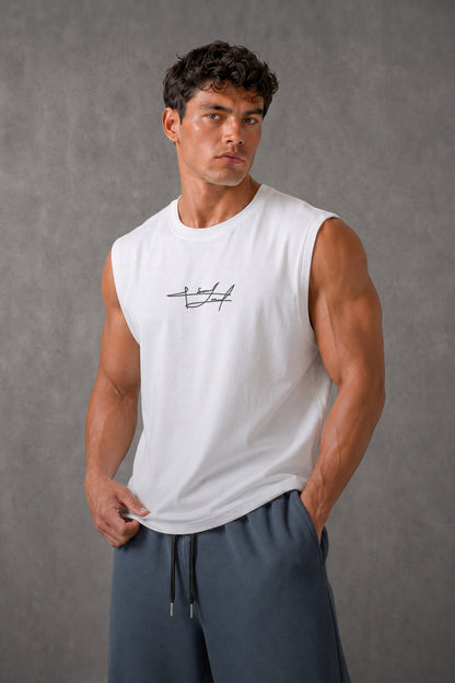 WHITE OVERSIZE (SHOULDER CUT) ( SIGN)