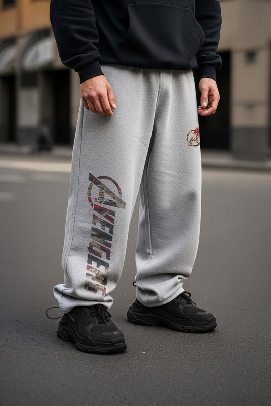 (MULTI FIT) LITE GREY (AVENGERS) OVERSIZE WINTER SWEATPANT