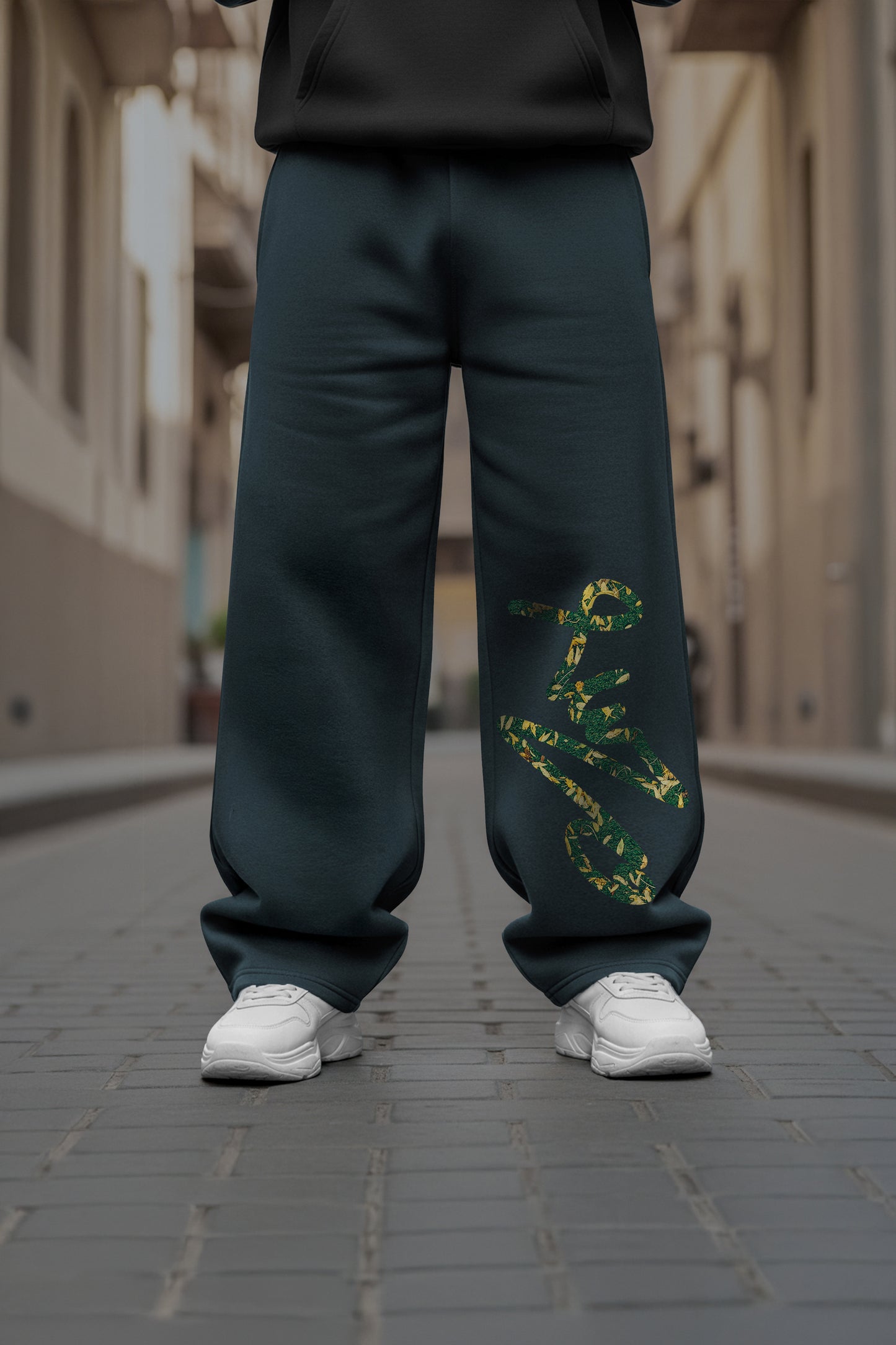 (MULTI FIT) DARKE GREY (UNZO) OVERSIZE WINTER SWEATPANT