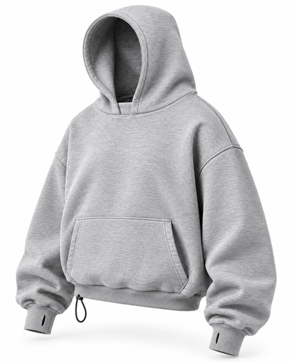 OVERSIZE MULTI FIT UNZO HOODIE {LIGHT GREY}