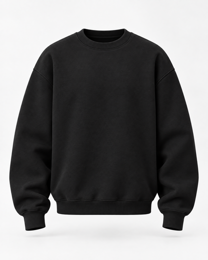 OVERSIZE ROUD UNZO HOODIE {BLACK}
