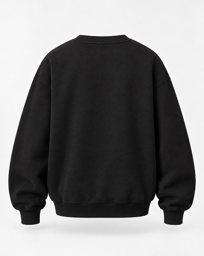 OVERSIZE ROUD UNZO HOODIE {BLACK}