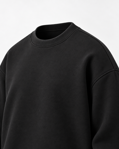 OVERSIZE ROUD UNZO HOODIE {BLACK}