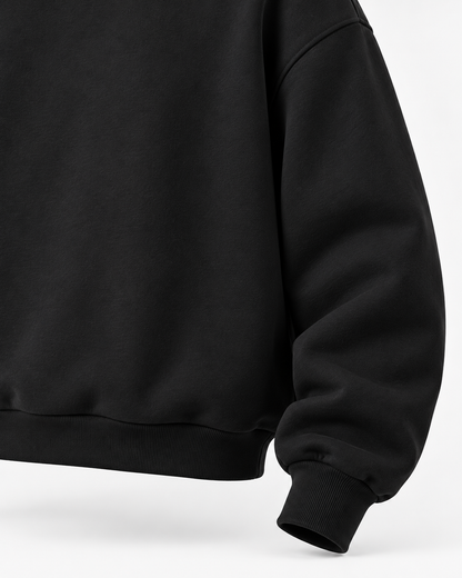 OVERSIZE ROUD UNZO HOODIE {BLACK}