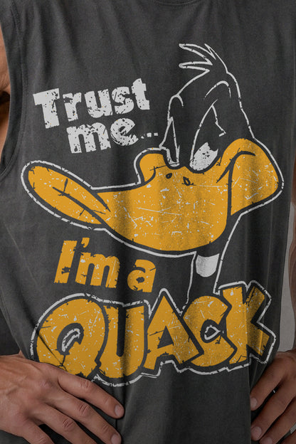 GREY OVERSIZE (SHOULDER CUT) ( DUFFY DUCK))
