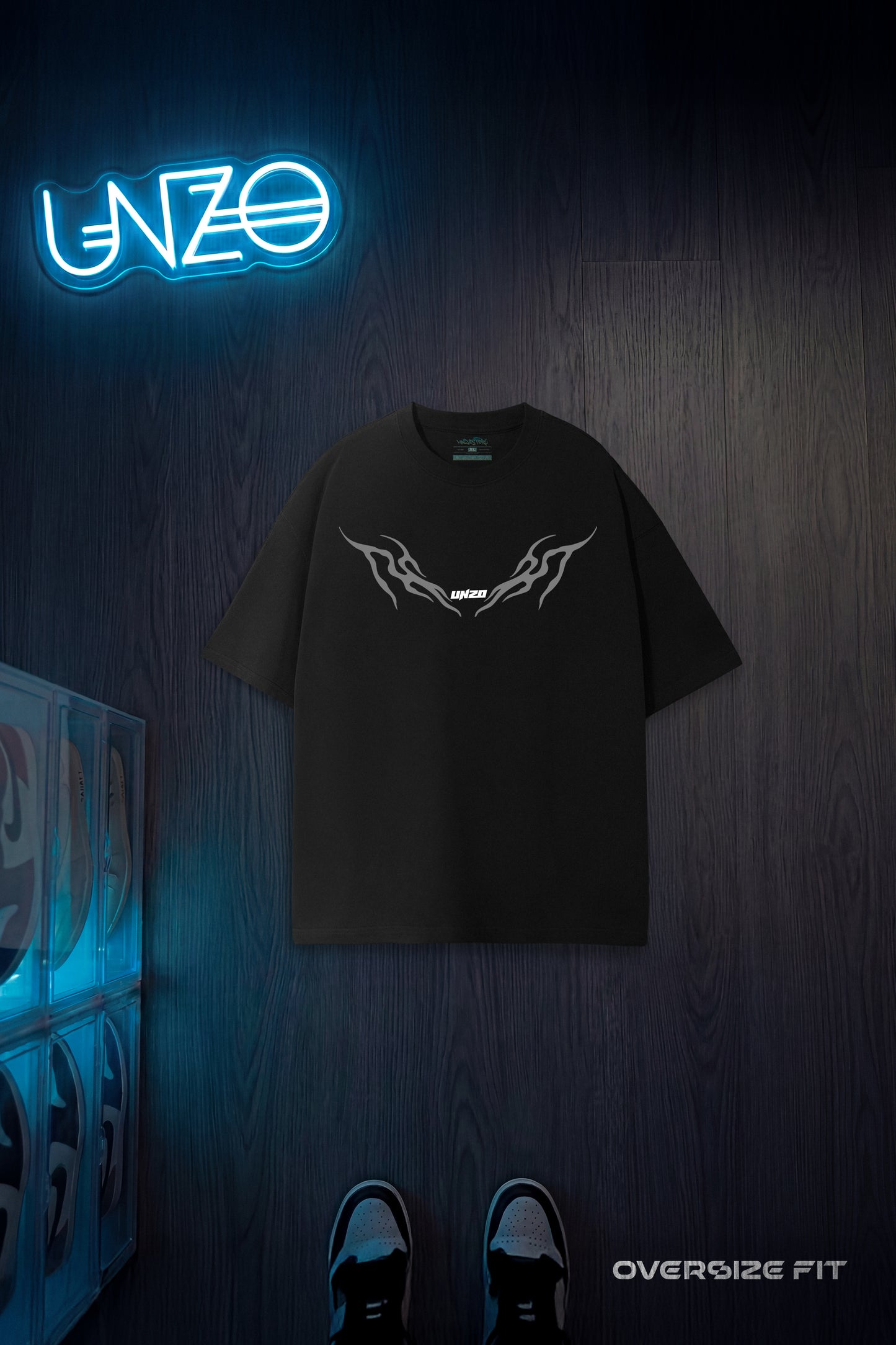 BLACK (THANDER) OVERSIZE TEE