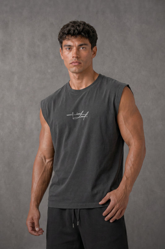 GREY OVERSIZE (SHOULDER CUT) ( SIGN)