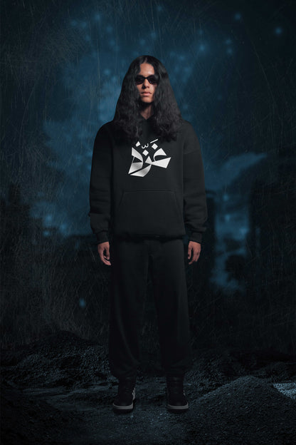 (GAZA)OVERSIZE HOODIE- BLACK