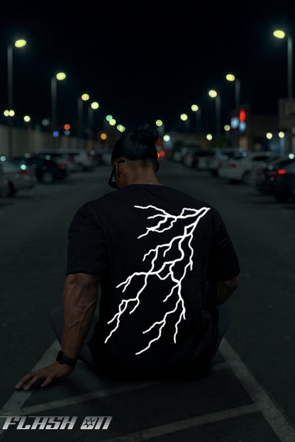 BLACK (THANDER) OVERSIZE TEE