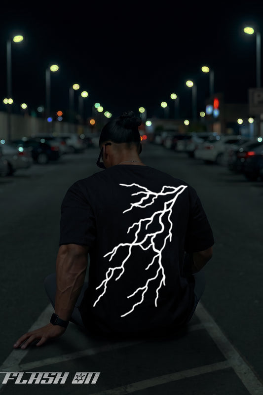 BLACK (THANDER) OVERSIZE TEE