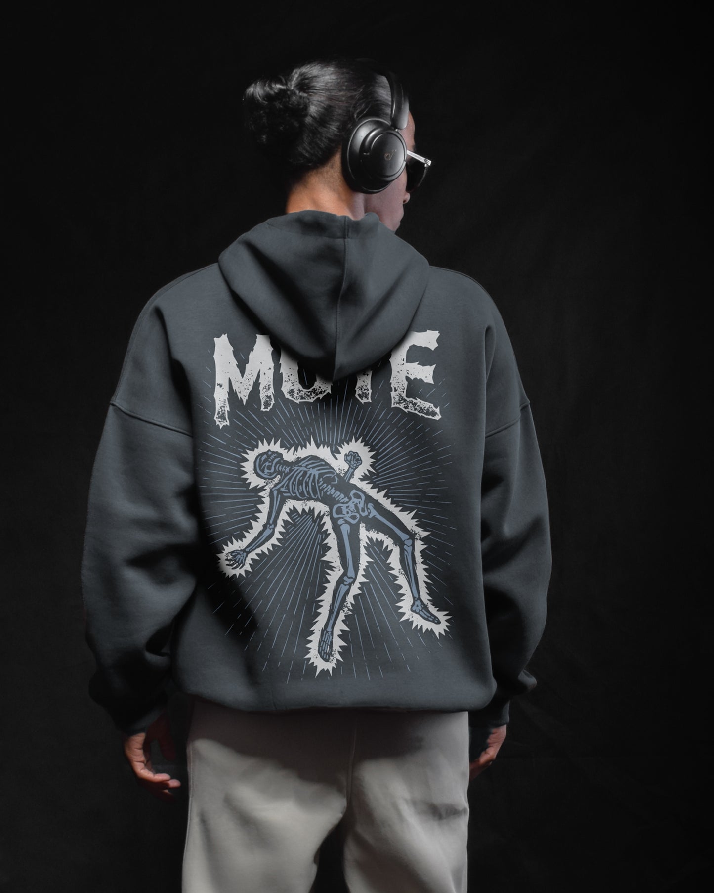 OVERSIZE HOODIE (MUTE)DARK NAVY