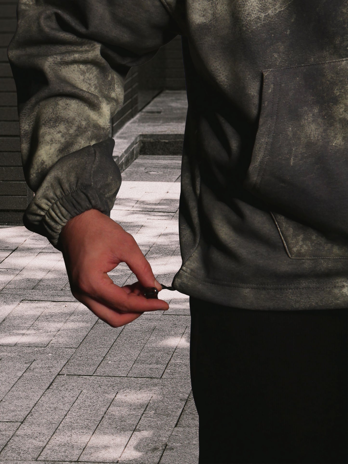 OVERSIZE ZIP UP MULTI FIT JACKET {WASHED GREEN}