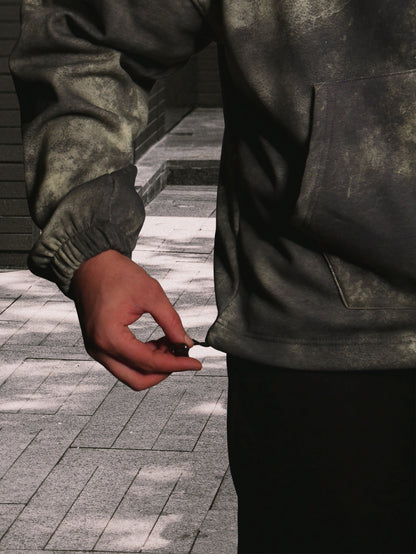 OVERSIZE ZIP UP MULTI FIT JACKET {WASHED GREEN}