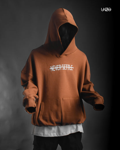 OVERSIZED HOODIE BROWN