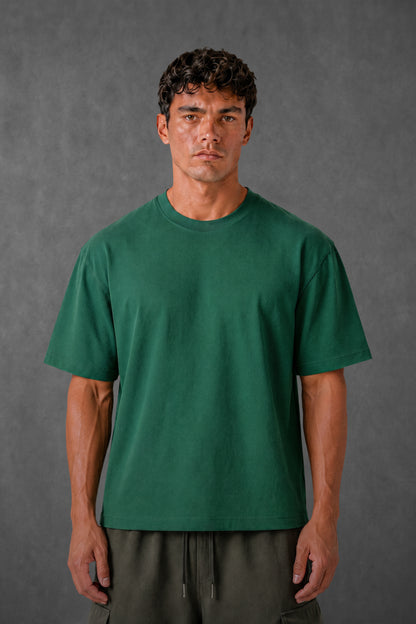 -BOXY FIT-DARCK GREEN (UNZO) OVERSIZE TEE