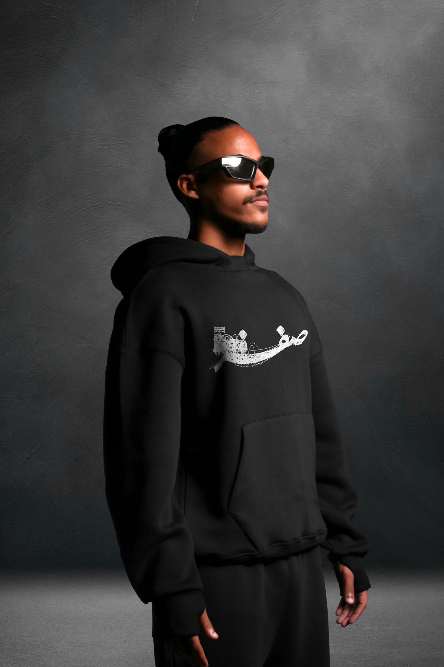 MULTI FIT OVERSIZE [ZERO ] HOODIE {BLACK}