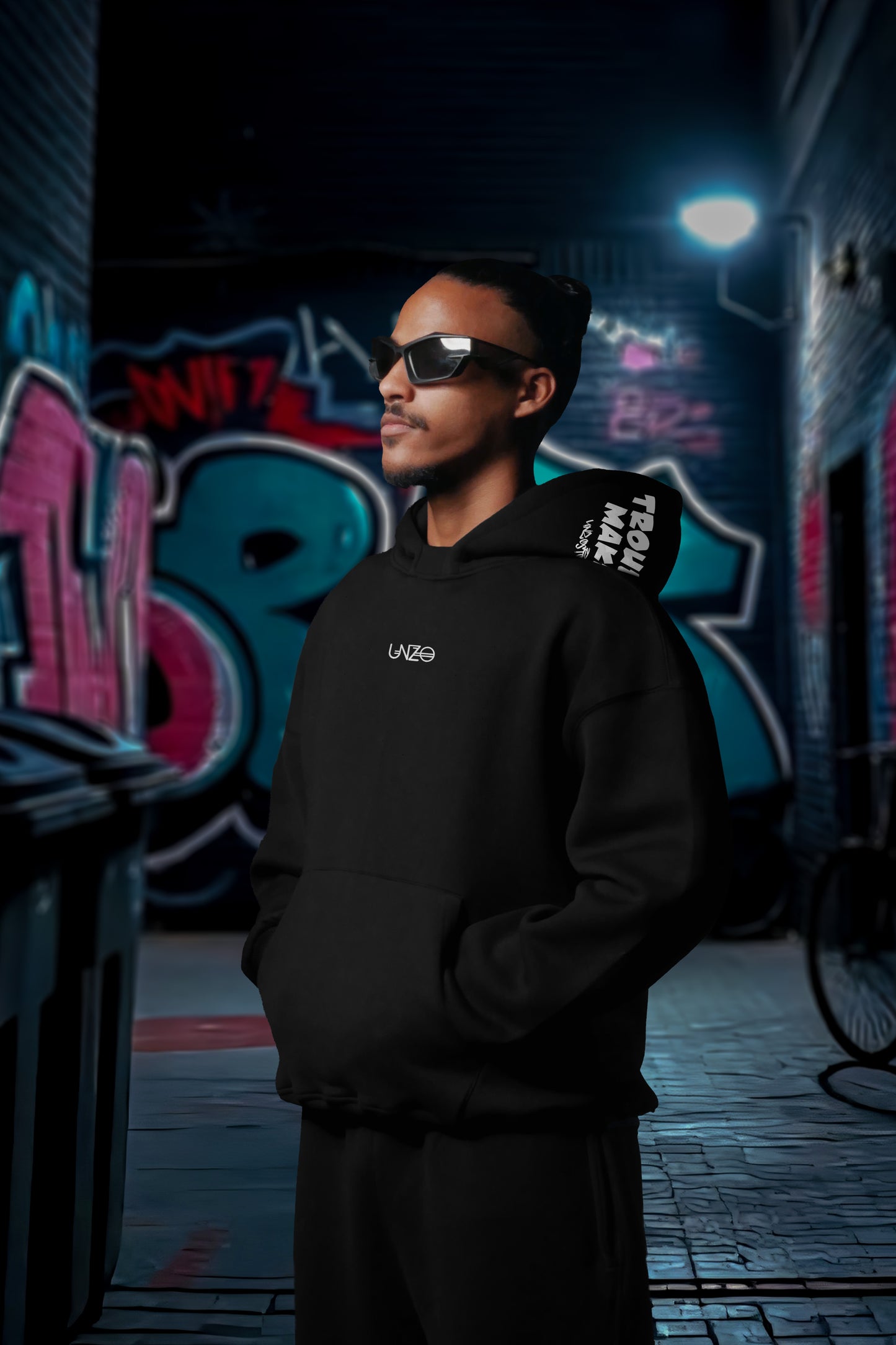 MULTI FIT OVERSIZE [BUTCH] HOODIE {BLACK}