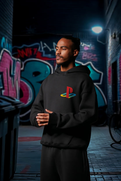 MULTI FIT OVERSIZE [CRASH] HOODIE {BLACK}